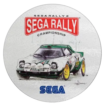SEGA RALLY 2, Επιφάνεια κοπής γυάλινη στρογγυλή (30cm)