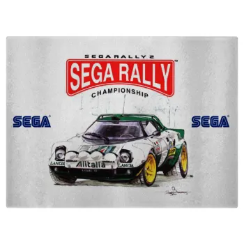 SEGA RALLY 2, Επιφάνεια κοπής γυάλινη (38x28cm)