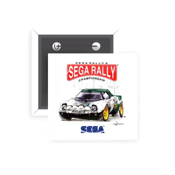 SEGA RALLY 2, Κονκάρδα παραμάνα τετράγωνη 5x5cm