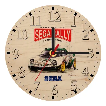 SEGA RALLY 2, Ρολόι τοίχου ξύλινο plywood (20cm)