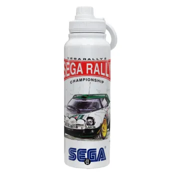 SEGA RALLY 2, Θερμός 1L Ανοξείδωτο με Βάση Κινητού & Διπλά Τοιχώματα