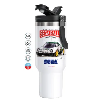 SEGA RALLY 2, Mega Tumbler με καπάκι, διπλού τοιχώματος (θερμό) 1,2L