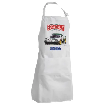 SEGA RALLY 2, Adult Chef Apron (with sliders and 2 pockets)