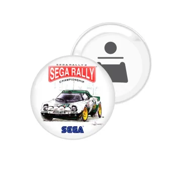 SEGA RALLY 2, Μαγνητάκι και ανοιχτήρι μπύρας στρογγυλό διάστασης 5,9cm