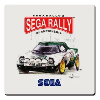 SEGA RALLY 2, Τετράγωνο μαγνητάκι ξύλινο 6x6cm