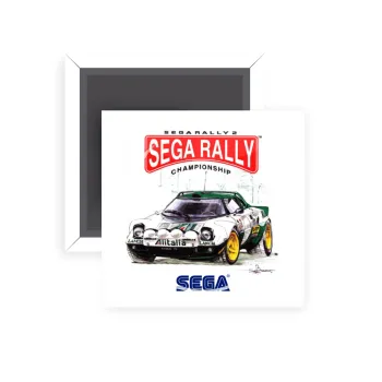SEGA RALLY 2, Μαγνητάκι ψυγείου τετράγωνο διάστασης 5x5cm