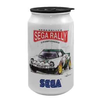 SEGA RALLY 2, Κούπα ταξιδιού μεταλλική με καπάκι (tin-can) 500ml