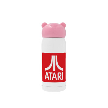 atari, Pink stainless steel thermal flask, 320ml
