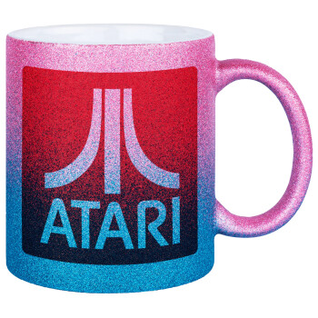 atari, Κούπα Χρυσή/Μπλε Glitter, κεραμική, 330ml