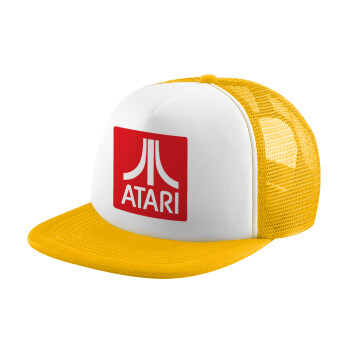 atari, Καπέλο Ενηλίκων Soft Trucker με Δίχτυ Κίτρινο/White (POLYESTER, ΕΝΗΛΙΚΩΝ, UNISEX, ONE SIZE)
