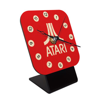 atari, Επιτραπέζιο ρολόι σε φυσικό ξύλο (10cm)
