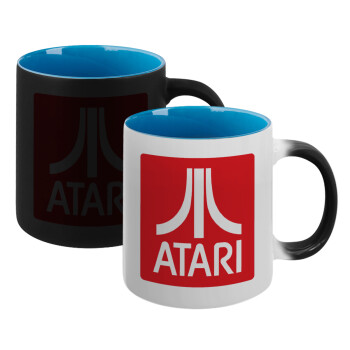atari, Κούπα Μαγική εσωτερικό μπλε, κεραμική 330ml που αλλάζει χρώμα με το ζεστό ρόφημα