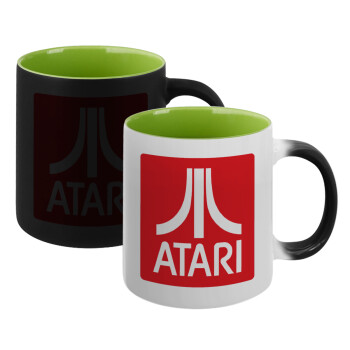 atari, Κούπα Μαγική εσωτερικό πράσινο, κεραμική 330ml που αλλάζει χρώμα με το ζεστό ρόφημα