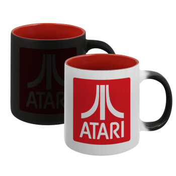 atari, Κούπα Μαγική εσωτερικό κόκκινο, κεραμική, 330ml που αλλάζει χρώμα με το ζεστό ρόφημα