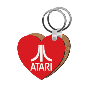 atari, Μπρελόκ Ξύλινο καρδιά MDF