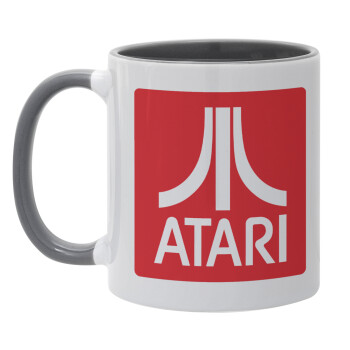 atari, Mug colored grey, ceramic, 330ml