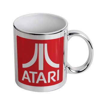 atari, Mug ceramic, silver mirror, 330ml