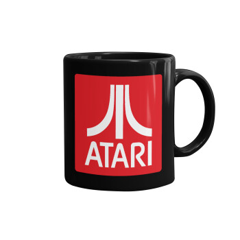 atari, Mug black, ceramic, 330ml
