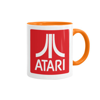 atari, Mug colored orange, ceramic, 330ml
