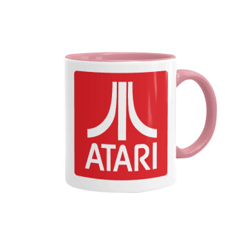 atari, Mug colored pink, ceramic, 330ml