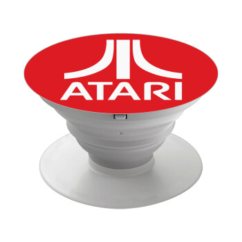atari, Phone Holders Stand  White Hand-held Mobile Phone Holder