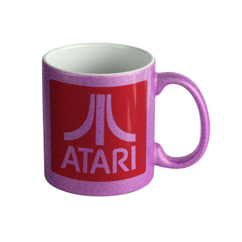 atari, Κούπα Μωβ Glitter που γυαλίζει, κεραμική, 330ml