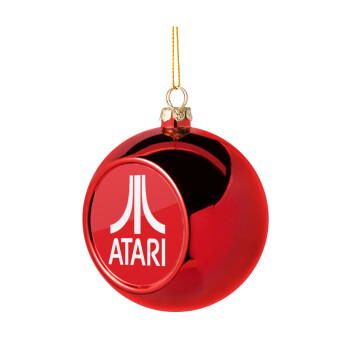 atari, Christmas tree ball Red 8cm