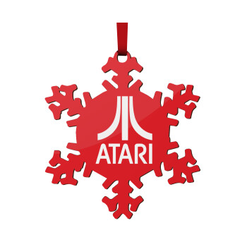 atari, Christmas ornament wooden snowflake 9cm