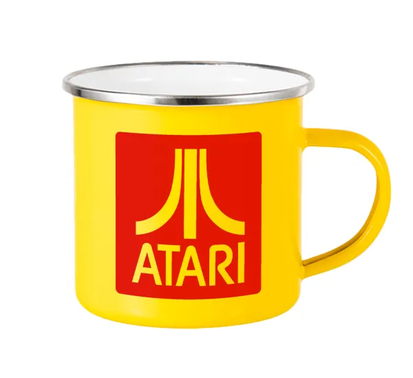 atari — Yellow Enamel Metallic Cup 360ml