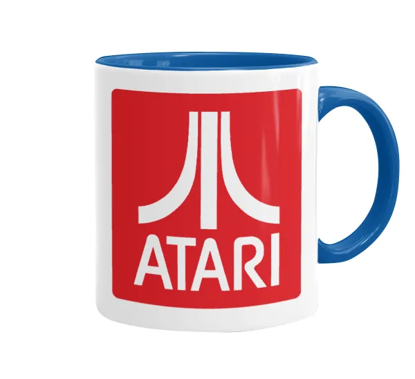 atari — Mug colored blue, ceramic, 330ml