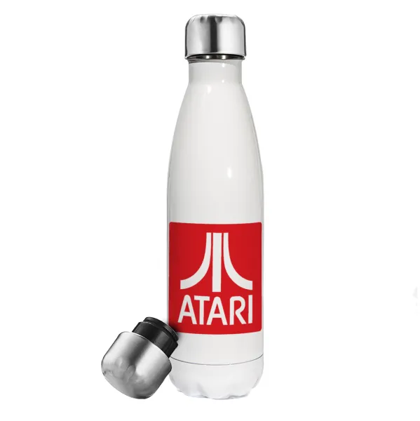 atari — Metal mug thermos White (Stainless steel), double wall, 500ml