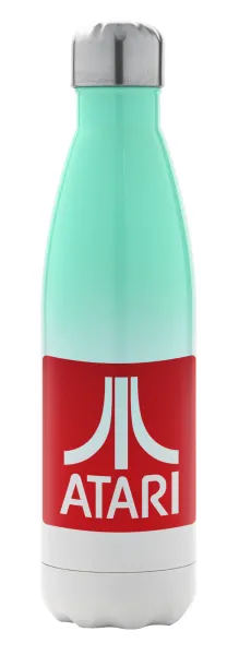 atari — Metal mug thermos Green/White (Stainless steel), double wall, 500ml