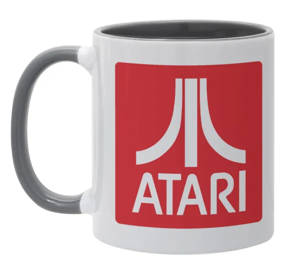 atari — Κούπα χρωματιστή γκρι, κεραμική, 330ml