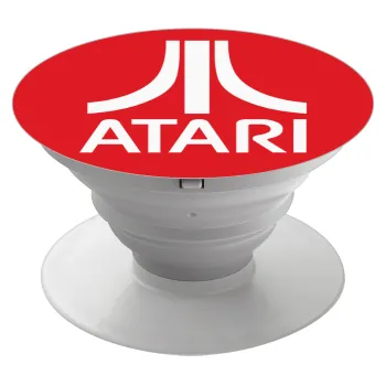 atari, Phone Holders Stand  White Hand-held Mobile Phone Holder