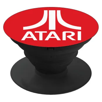 atari, Phone Holders Stand  Black Hand-held Mobile Phone Holder