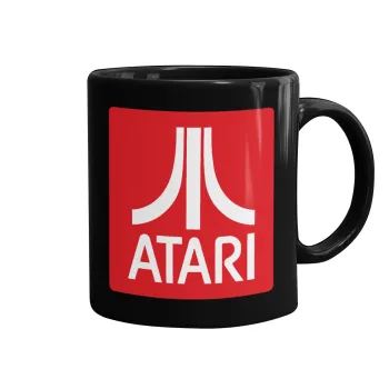 atari, Mug black, ceramic, 330ml