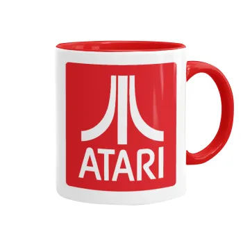 atari, Mug colored red, ceramic, 330ml