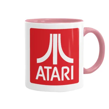 atari, Mug colored pink, ceramic, 330ml
