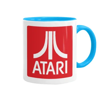 atari, Mug colored light blue, ceramic, 330ml