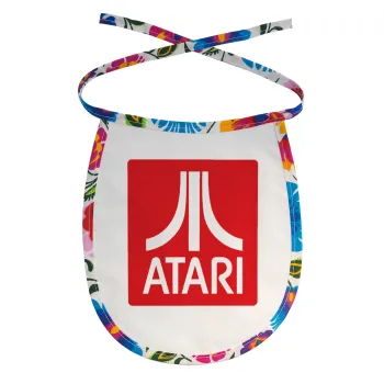 atari, Σαλιάρα μωρού αλέκιαστη με κορδόνι Χρωματιστή