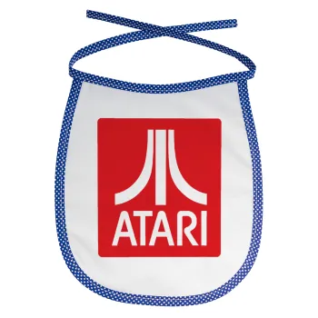 atari, Σαλιάρα μωρού αλέκιαστη με κορδόνι Μπλε