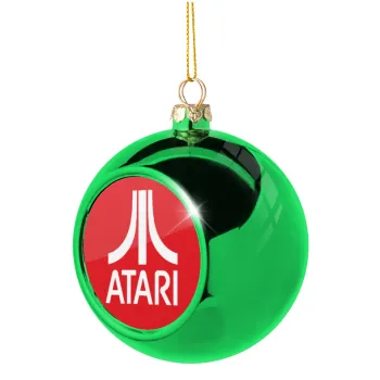 atari, Green Christmas tree ornament ball 8cm