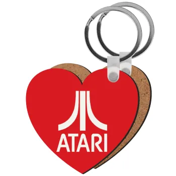 atari, Μπρελόκ Ξύλινο καρδιά MDF