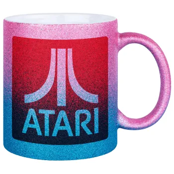 atari, Κούπα Χρυσή/Μπλε Glitter, κεραμική, 330ml