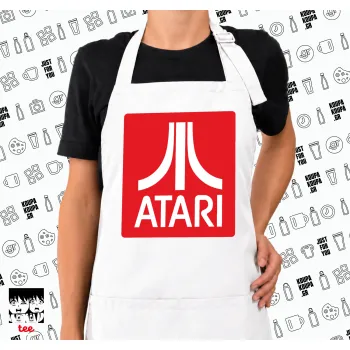 atari, Ποδιά μακριά Σεφ ολόσωμη με τσέπες white (ΕΝΗΛΙΚΩΝ)