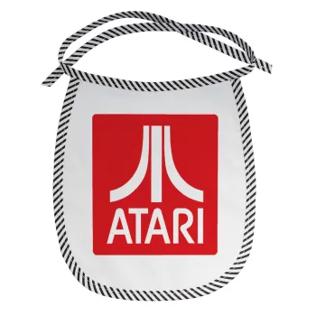 atari, Σαλιάρα μωρού αλέκιαστη με κορδόνι Μαύρη