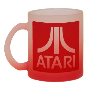 atari, Κούπα γυάλινη δίχρωμη με βάση το κόκκινο ματ, 330ml