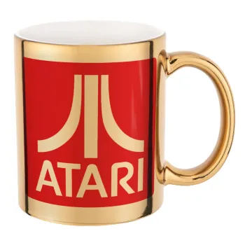atari, Mug ceramic, gold mirror, 330ml
