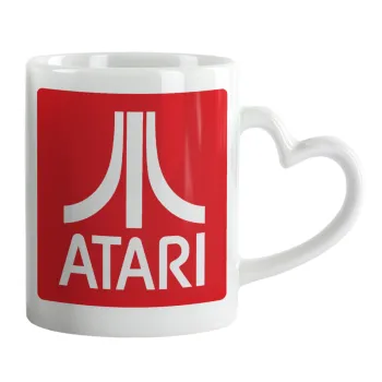 atari, Mug heart handle, ceramic, 330ml