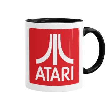 atari, Mug colored black, ceramic, 330ml